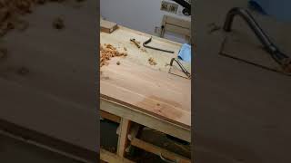 Using a Stanley number 12 scraper