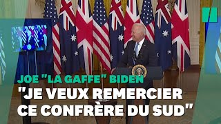 Biden a eu un peu de mal au moment de remercier le premier ministre australien