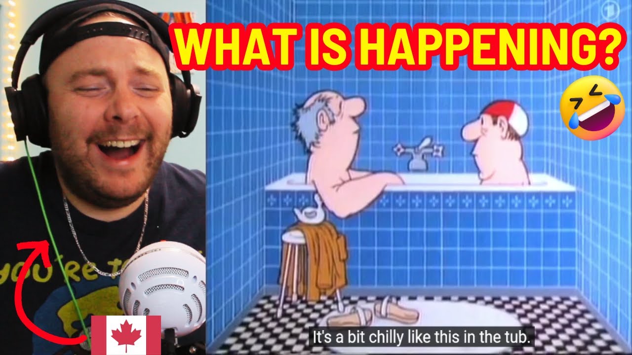 Canadian Reacts to Funny German Cartoon: Loriot - Bath Tub Talks