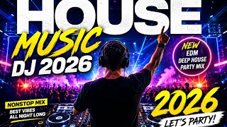 🎧 HOUSE MUSIC DJ 2026 🔥 Best EDM & Deep House Mix 2026 | Party, Workout, Driving & Night Vibes