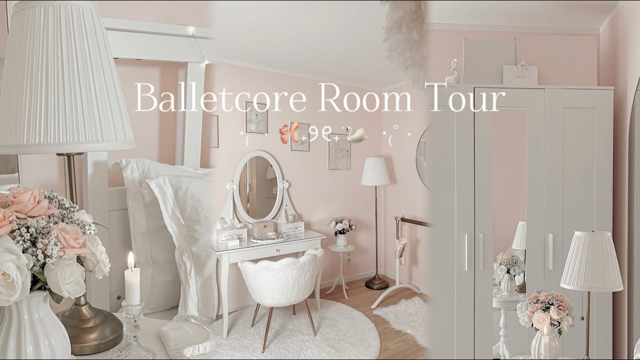 Balletcore Room Tour | My Dreamy Pink Ballerina Room ♡ - YouTube
