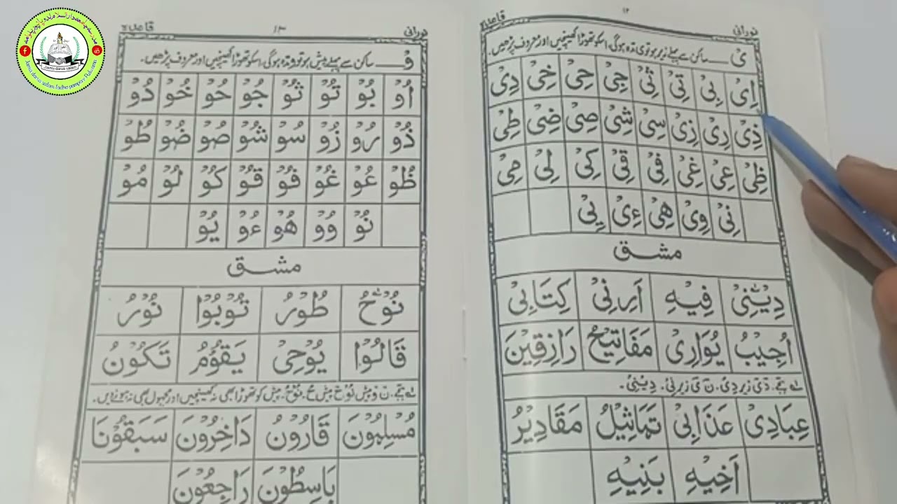 Noorani qaida part 4 noorani qaida takhti no 4#nooraniqaida #nooraniqaidatakhtino4