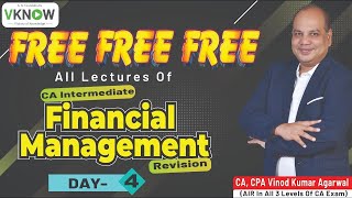 CA Inter Financial Management Revision Day 4