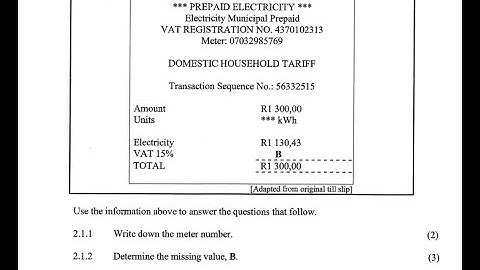 Grade 12: Master Prepaid Electricity Tariffs: Nov 2024 Math Lit Exam Walkthrough