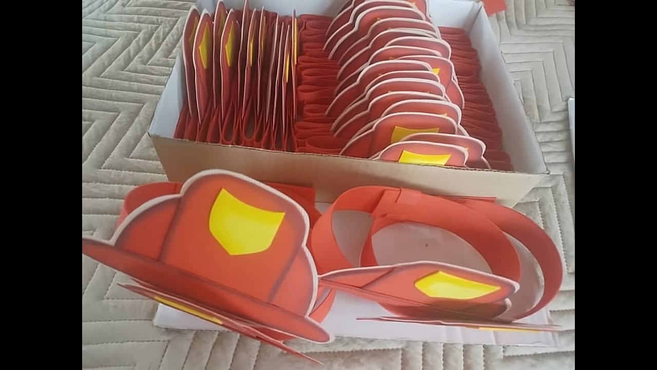 gorro bombero goma eva