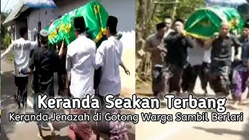 VIRAL Warga Gotong Keranda Jenazah Sambil BerIari | Warga : Saking Ringan yang di Gotong