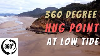VR 360 Hug Point State Park in Cannon Beach, Oregon - Must see virtual beach experience!