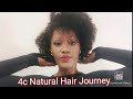 Learning to Love my Natural 4c hair !!