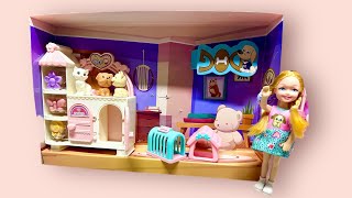 Nur Toys🌈 unpacks Barbie and mini doggy locker#ASMR Toys