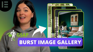 GSAP IMAGE GALLERY BURST - Elementor Wordpress Tutorial Flex Container