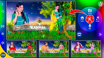 Nature style double photo video editing in kinemaster