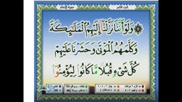 المصحف المرئى ( الجزء الثامن ) للقارئ الشيخ محمد أيوب