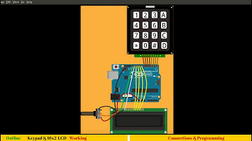 11. Interfacing 4x4 matrix keypad and 16x2 LCD with Arduino