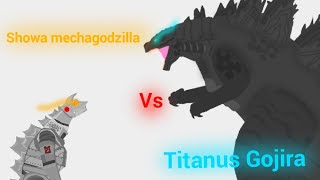 Showa mechagodzilla vs Titanus Gojira animation #shorts