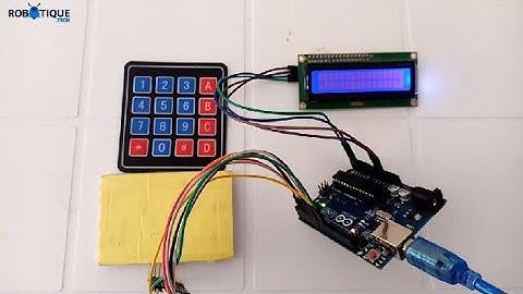 Utilisation du Clavier matriciel 4×4 avec Arduino