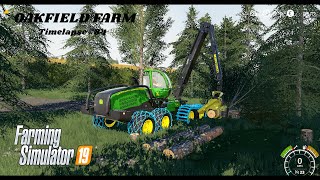 Making logs for carton factory, selling wool & sowing oat | Oakfield farm | FS19 TimeLapse #83