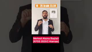 Kpss 20252 Merkezi Ataması Başladı