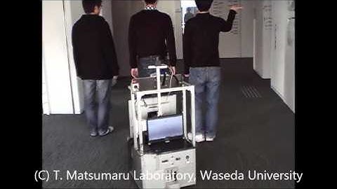 Human Detecting and Following Mobile Robot using Laser Range Scanner (Total demo)
