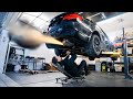 My SMALL Garage gets Budget Car Lift to Rebuild Wrecked M3 at Home