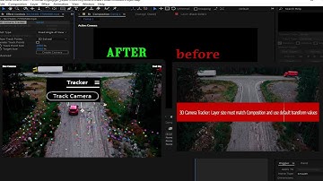 3D Camera tracking layer size dismatch composition size transform values " solve error 🔴🟢