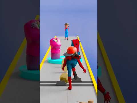 Help Build a Queen Run Challenge With Nick Spider - Scary Teacher 3D Animation #shorts