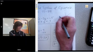System of Equations Solved with TI-84 Calculator