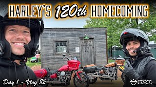 Thrashin's here to celebrate HarleyDavidsons 120th Homecoming  Day 1  Vlog 82