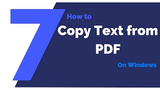 how to copy text from pdf on windows | pdfelement 7