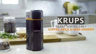 KRUPS Silent Vortex Electric Grinder GX332B50