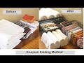 Konmari Method: How to fold clothes using the konmari method| Konmari Folding Technique