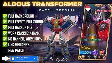 Script aldous Transformers full effect and Voice New Patch • Zuf YT