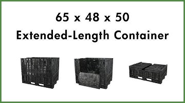 65 x 48 x 50 Extended-Length Collapsible Bulk Container