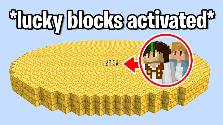 Last To Leave The Circle WINS, But LUCKY BLOCKS! /w LDShadowLady, SmallishBeans & Oli!