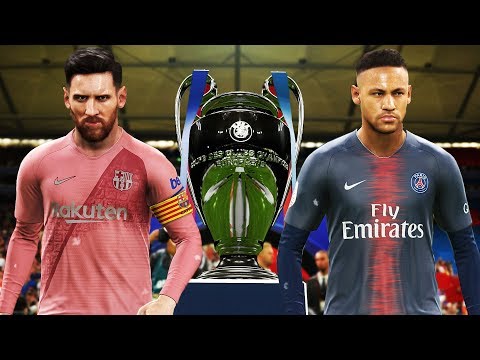 PES 2019 - PSG vs Barcelona - Final UEFA Champions League [UCL] - Neymar vs Messi