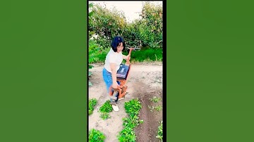 Small electric micro-tillage machine # Ridge ditch weeding.