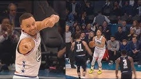 Stephen Curry Taunts Klay Thompson After 4-Point Play & Hurts His Feelings! 2019 NBA All-Star Game