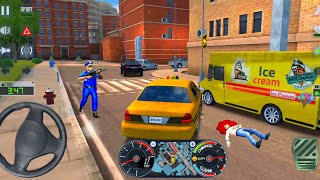 Taxi Sim 2022 🚖✨ TEXI CAR CRAZY UBER DRIVING - Car Games 3D Android iOS Gameplay 06 screenshot 5