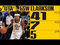 Jordan Clarkson goes for a SEASON-HIGH 41 points vs Warriors | UTAH JAZZ