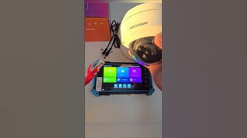 The IPC camera and  CCTV tester can be connected using an Ethernet cable and a 12V power supply