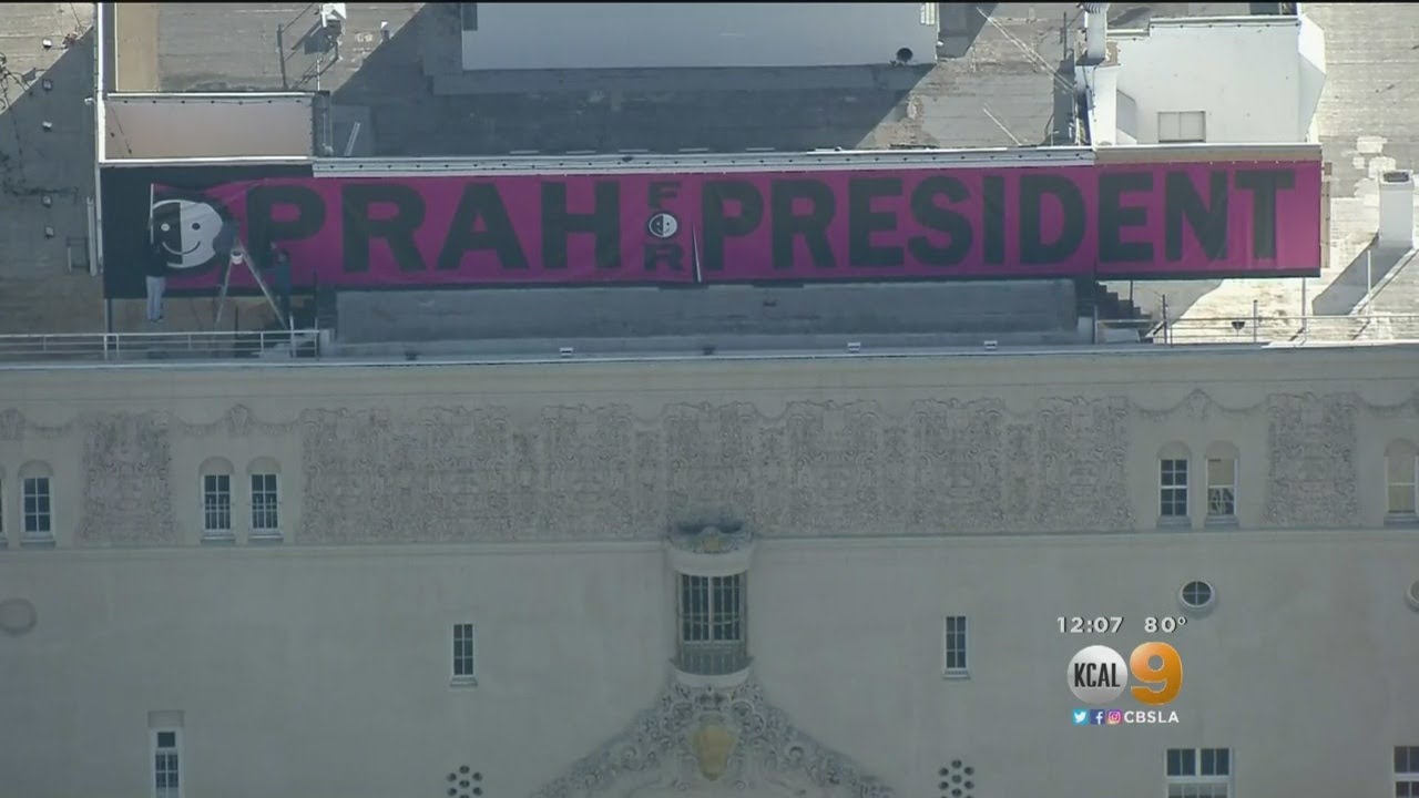 'Oprah For President' Billboard Spotted Near LA Freeways