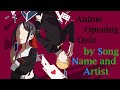 Guess the Anime Opening by Song Name and Artist - 30 Openings