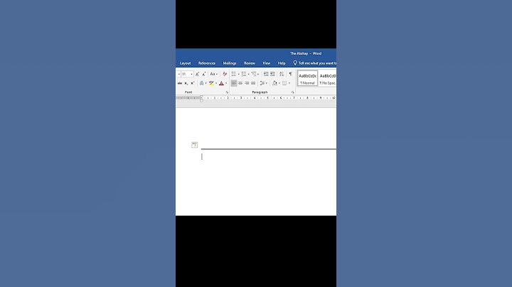 Insert Horizontal Separator Lines in Word