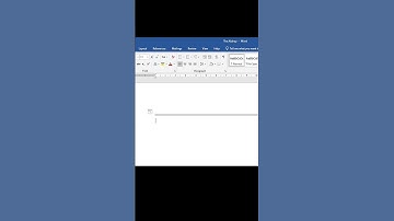 Insert Horizontal Separator Lines in Word