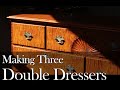 Double Dresser Build Process by Doucette and Wolfe Furniture Makers