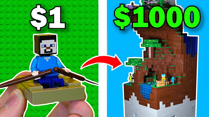 $1 vs $1000 LEGO MINECRAFT build...