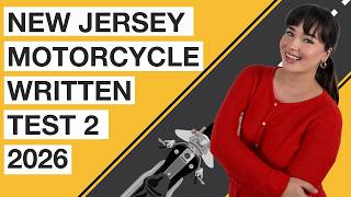New Jersey Motorcycle Written Test 2 2026 (50 Questions with Explained Answers)