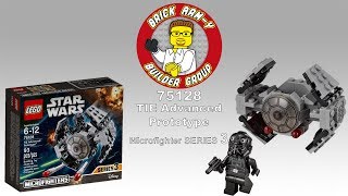 Lego Star Wars 75128 Tie Advanced Prototype Microfighter Speed Build