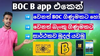 How to transfer money from boc b app | boc b app money transfer | BOC B APP sinhala diyunuwa lk screenshot 2