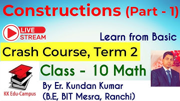 Construction Part-1 | Class 10 Maths Chapter 11 | Full Chapter Explanation / Exercise/EX 11.1/11.2