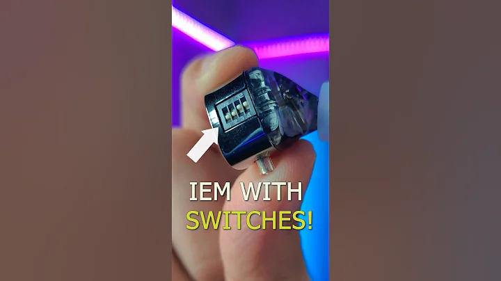 This IEM has tiny switches to tune the sound!✨